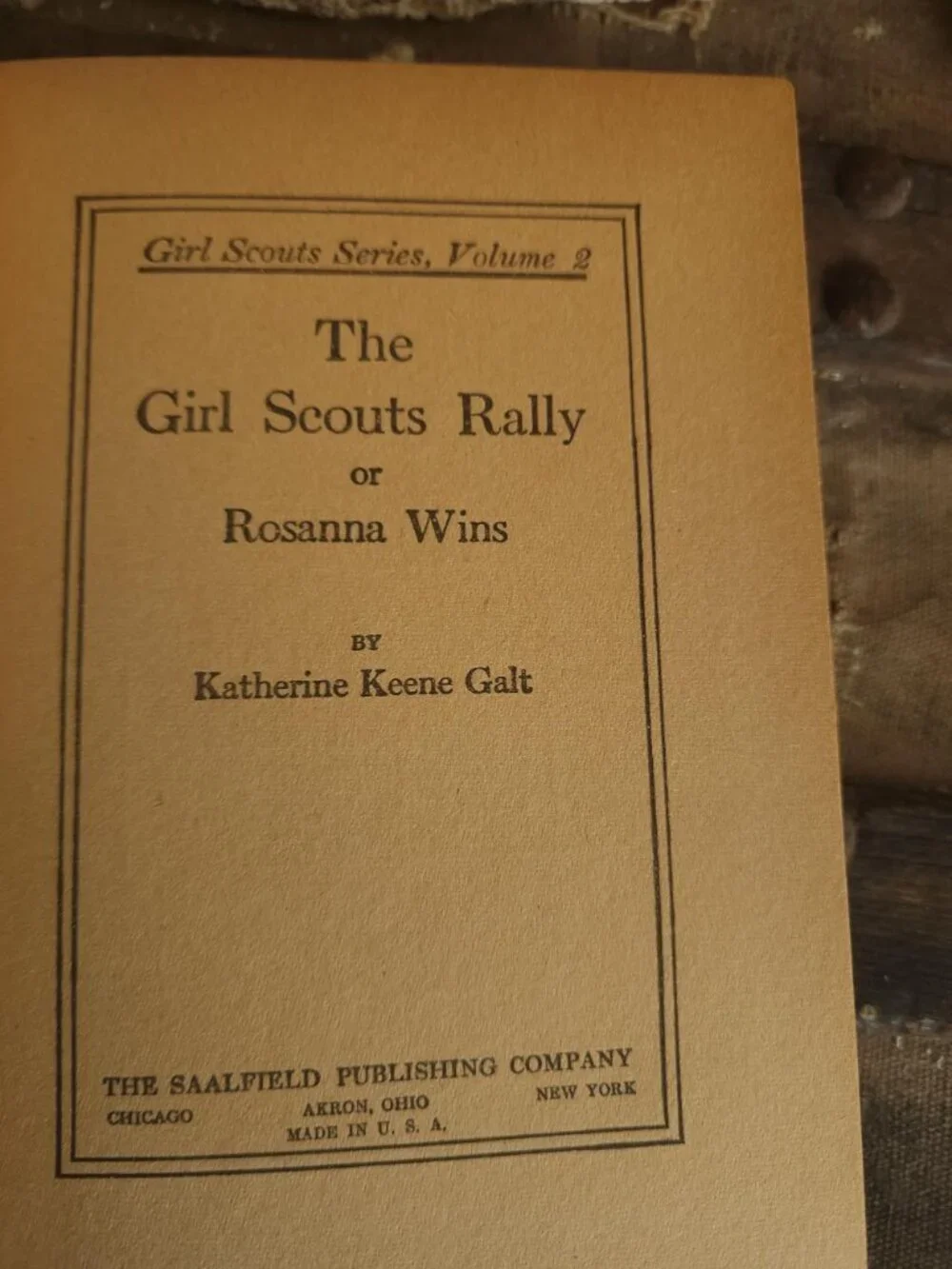 Vintage 1920s Book, 